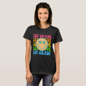 Groovyファーストグレードバイブ顔レトロ先生戻る Tシャツ (正面フル)