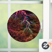 Groovyフラサイケデリックルトリップ(幻覚体験)のようなカラフルタル ウィンドウサイン (ホーム)