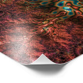 Groovyフラサイケデリックルトリップ(幻覚体験)のようなカラフルタル フォトプリント (角)