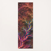 Groovyフラサイケデリックルトリップ(幻覚体験)のようなカラフルタル ヨガマット (正面)