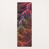 Groovyフラサイケデリックルトリップ(幻覚体験)のようなカラフルタル ヨガマット (裏面)