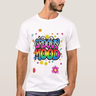 Groovyフラワーアイコンムードティー Tシャツ