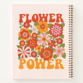 Groovyフラワーパワーグラフィック ノートブック (裏面)