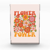 Groovyフラワーパワーグラフィック フォトブロック (正面)