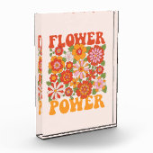 Groovyフラワーパワーグラフィック フォトブロック (左)