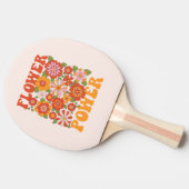 Groovyフラワーパワーグラフィック 卓球ラケット (横)
