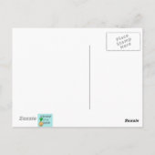 Groovyフラワーパワーポストカード ポストカード (裏面)