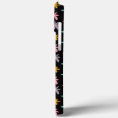 Groovyフラワーブラックパターン名 Case-Mate iPhoneケース (裏面 / 左)