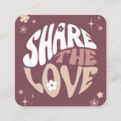 Groovyフレンド参照トレンディーレトロ美しいサロン 紹介カード (正面)