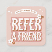 Groovyフレンド参照トレンディーレトロ美しいサロン 紹介カード (正面)