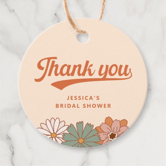 Groovyフローラレトロ70sありがとう フェイバータグ (正面)