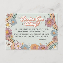 groovyフローラ70sの書籍のベビー招待の挿入 エンクロージャーカード