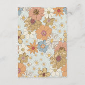 groovyフローラ70sの書籍のベビー招待の挿入 エンクロージャーカード (裏面)