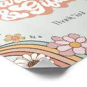 groovyフローラ70sレトロカードとギフトサイン ポスター (角)