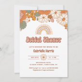 Groovyブライダルシャワー招待 招待状 (正面)