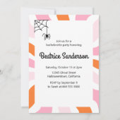 Groovyブーの私の前のバチェロレッテ 招待状 (裏面)