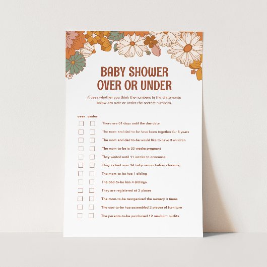 Groovyベビーの上または下のゲーム