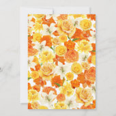 Groovyベビーの開花 |レトロフローラベビーシャワー 招待状 (裏面)