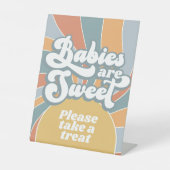 Groovyベビーは甘いトリートシャワーを取って下さい 台座サイン (正面)