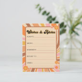 Groovyベビーシャワーの願いとアドバイスを得よう エンクロージャーカード (スタンド正面)