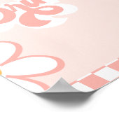 Groovyベビーシャワー飲料の看板 ポスター (角)