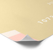 Groovyベビーヒッピーレトロベビーシャワーウェルカム ポスター (角)