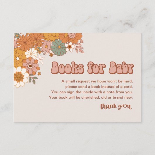 Groovyベビーブックリクエスト エンクロージャーカード (正面)