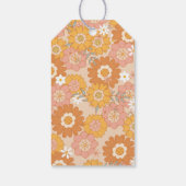 Groovyベビーボホレトロ70s赤ちゃんシャワー感謝していユー ギフトタグ (裏面)