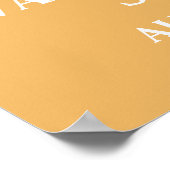 Groovyベビーレトロサンシャインベビーシャワーウェルカム ポスター (角)