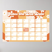 Groovyベビーレトロサンシャインベビーシャワー期日