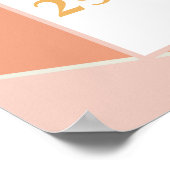 Groovyベビーレトロサンシャインベビーシャワー期日 ポスター (角)