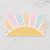 Groovyベビーレトロベビーシャワーブックリクエスト エンクロージャーカード (裏面)