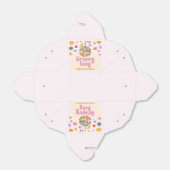 Groovyベビーレトロ70のディスコボールベビーシャワー フェイバーボックス (折り畳みなし)