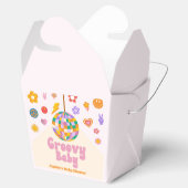 Groovyベビーレトロ70のディスコボールベビーシャワー フェイバーボックス (オープン)