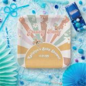 Groovyベビーレトロ70sヒッパイサンシャインデイジー ペーパープレート (パーティー)