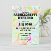 Groovyホログラフィックバチェロレッテ週末 招待状 (スタンド正面)