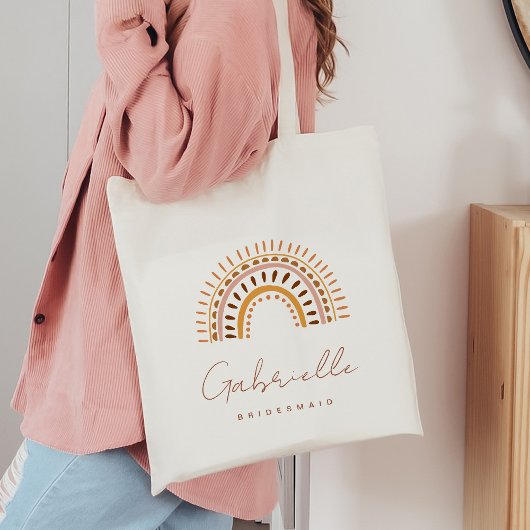 GROOVYボヘミアンレインボーブリーデスメイドトートバッグ トートバッグ