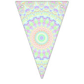 Groovyボホファンキーヒッパイレインボー抽象芸術マンダラ バンティングフラッグ (第3の旗)