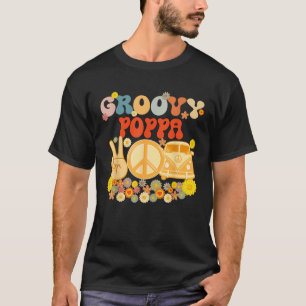 Groovyポッパレトロマッチングファミリーベビーシャワー脂肪 Tシャツ