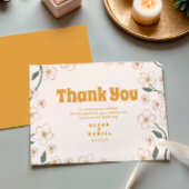 Groovyマスタード結婚フローラ サンキューカード