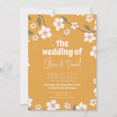 Groovyマスタード結婚フローラ 招待状 (正面)