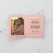 Groovyマパーソナライズされたマ赤面と写真折り畳み カード (内部)