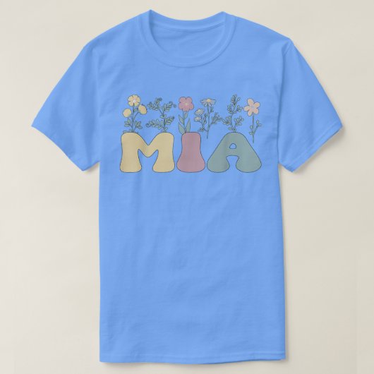 Groovyミア祖母フラワーズミア祖母Tシャツ Tシャツ (デザイン正面)