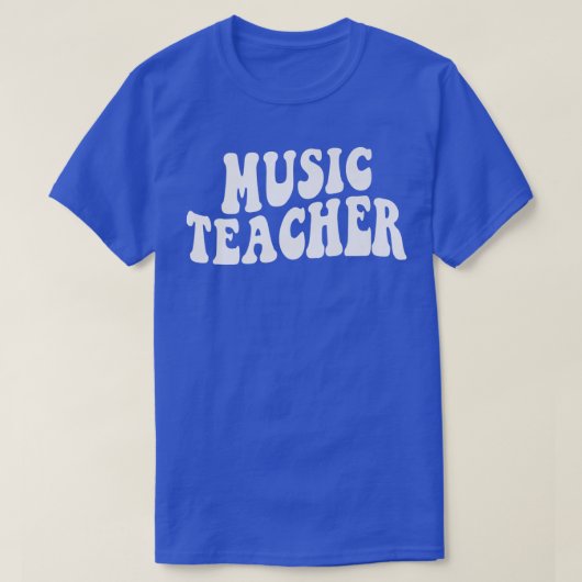 Groovyミュージック先生チームシャツ先生Back To Sc Tシャツ (デザイン正面)