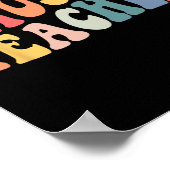 Groovyミュージック先生チーム先生新学期 ポスター (角)