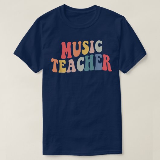 Groovyミュージック先生チーム先生新学期 Tシャツ (デザイン正面)