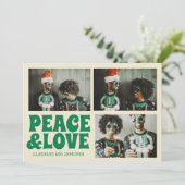 Groovyメリークリスマスファンキー3写真クリスマス カード (スタンド正面)