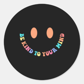 GroovyメンタルヘルスS両面ヘルス認識度 ラウンドシール