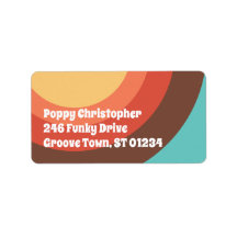 Groovyモダンレトロカラフルカーはっきりしたブ