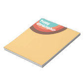 Groovyモダンレトロカラフルカーパーソナライズされたブ ノートパッド (回転)